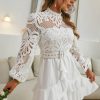 Robe Blanche Dentelle Champêtre – Image 2