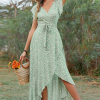Robe Champêtre Chic Vert Bohème – Image 2